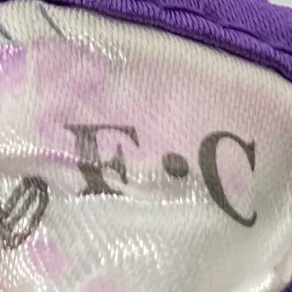 NWOT F.C Top women S/M/L Purple Crinkle Popcorn Ruched Stretch Short Sleeve - Picture 2 of 2